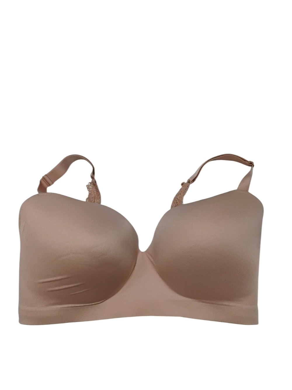 Soma Nude Full-Coverage Seamless Bra with Lace Trim